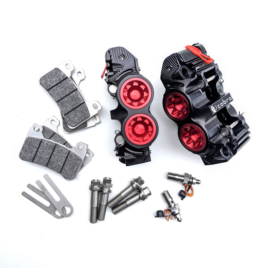 SUPERMOTO DOUBLE DISCS BRAKE CALIPERS // BLACK
