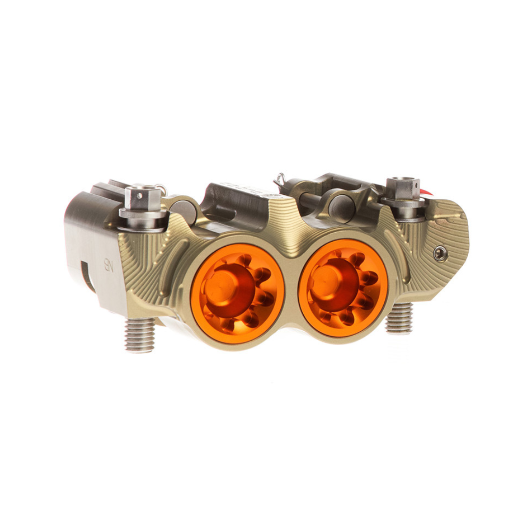 SUPERMOTO DOUBLE DISCS BRAKE CALIPERS // NATURAL – PZ5 Cobra